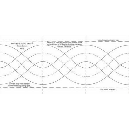 Quilt Pattern On A Roll Borders Made Easy Pattern 101 - 1.75 Inch And 3 Inch By 26 Feet