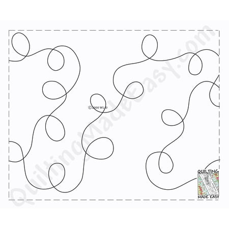 Quilt Pattern On A Roll Wide Loops 9.5in x 26ft #308 by Quilting Made Easy