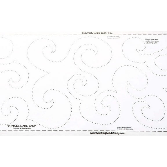 Quilt Pattern On A Roll Wide Waves 9.5in x 26ft #309 by Quilting Made Easy