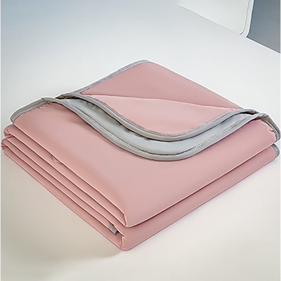 Quilt Pink 100*150Cm,1*Quilt,"Cool Double Pin Summer Quilt" Solid Color Air Conditioning Liang Quilt Breathable and Skin Friendly Machine Washable Export Quality