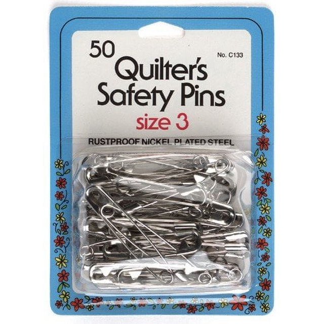 Quilt Safety Pin Size 2, 50 pieces