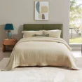 thumbnail image 1 of Quilt Set Queen Size, Bedspread Quilted Bedding Set, Reversible Lightweight Coverlet Set for All Season, 3 Pieces (Beige, 1 Quilt, 2 Pillow Shams), 1 of 7