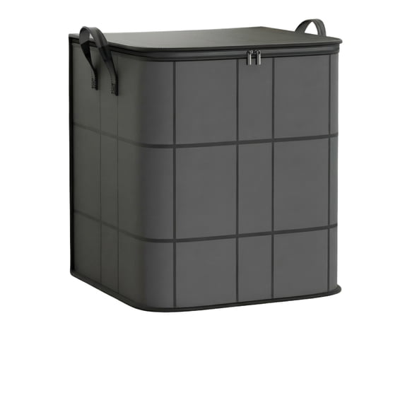 Quilt Storage Bag, In Extra Large Moving Organizer, Foldable Non-Woven Bin For Clothes Comforters, Thickened(M)