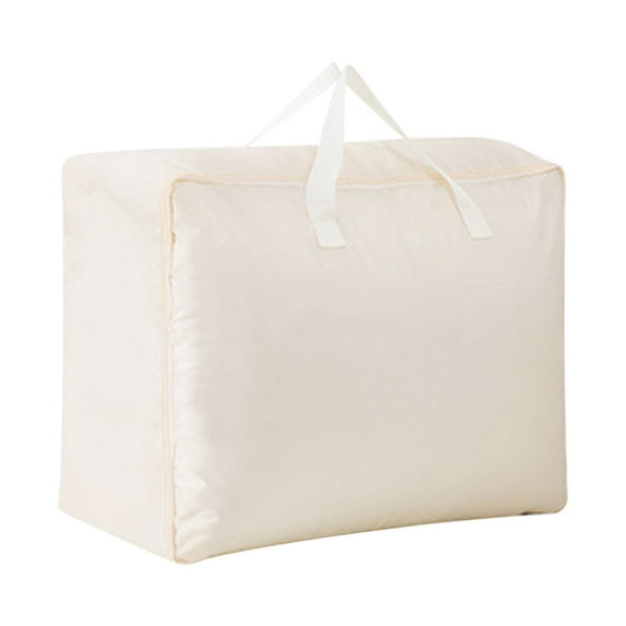 Quilt Storage Bag Organizer, Large Capacity Clothes Packing Container with Double Zipper and Reinforced Handle for Moving, Travel, and Home Organization