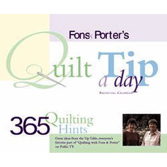 Pre-Owned Quilt Tip-a-Day Perpetual Calendar (Spiral-Bound) 9780967631035
