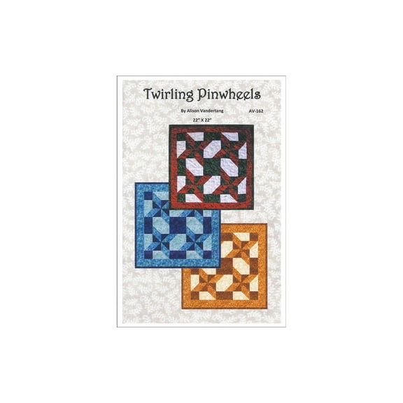 Quilt Woman Twirling Pinwheels Ptrn