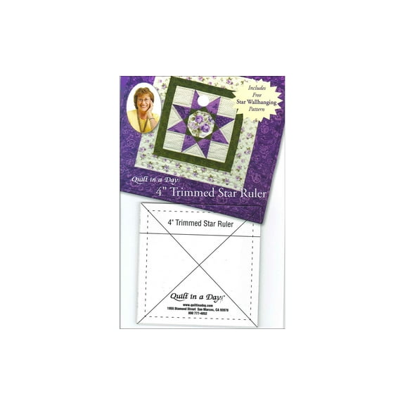 Quilt in a Day  Ruler 4" Trimmed Star