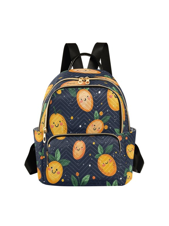 Quilted Backpack Fashion Backpack 10.23*5.11*12.59 Inch Women's Fashion Backpack Picnic Shopping Travel Out Sports backpack Cartoon Cute Mango