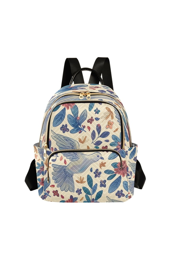Quilted Backpack Fashion Backpack 10.23*5.11*12.59 Inch Women's Fashion Backpack Picnic Shopping Travel Out Sports backpack Cartoon Pigeon