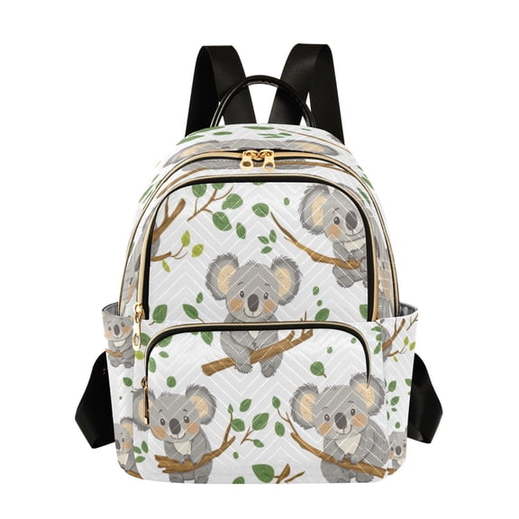 Quilted Backpack Fashion Backpack 10.23*5.11*12.59 Inch Women's Fashion Backpack Picnic Shopping Travel Out Sports backpack Cute Gray Koala