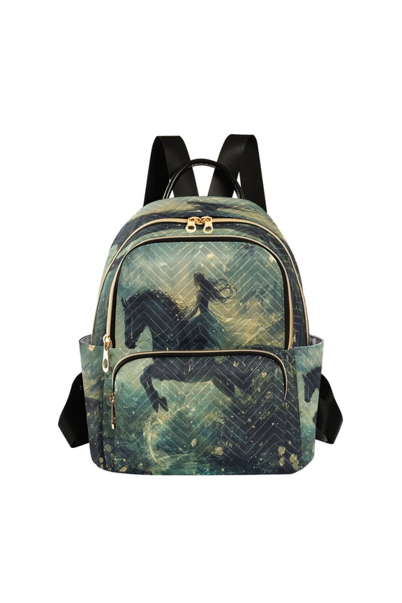 Quilted Backpack Fashion Backpack 10.23*5.11*12.59 Inch Women's Fashion Backpack Picnic Shopping Travel Out Sports backpack Equestrian Beauty