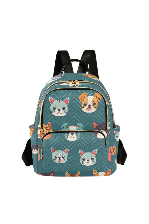 Quilted Backpack Fashion Backpack 10.23*5.11*12.59 Inch Women's Fashion Backpack Picnic Shopping Travel Out Sports backpack Multicolour Dog