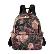 Quilted Backpack Fashion Backpack 10.23*5.11*12.59 Inch Womens Fashion Backpack Picnic Shopping Travel Out Sports backpack Rose Flowers
