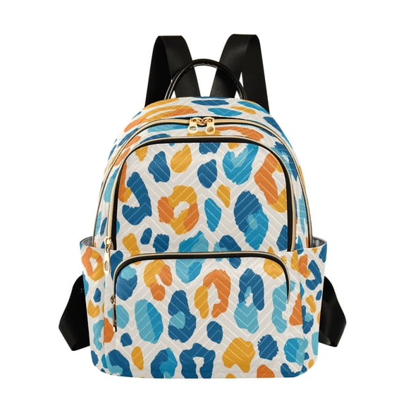 Quilted Backpack Fashion Backpack 10.23*5.11*12.59 Inch Women's Fashion Backpack Picnic Shopping Travel Out Sports backpack Vector Blue Spot Pattern