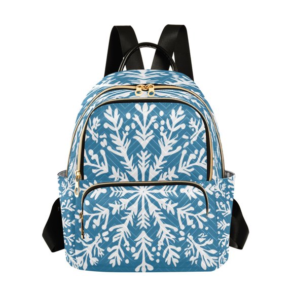 Quilted Backpack Fashion Backpack 11.41 * 6.1 * 14.17 Inch Women's Fashion Backpack Picnic Shopping Travel Out Sports backpack Beautiful Snowflakes2