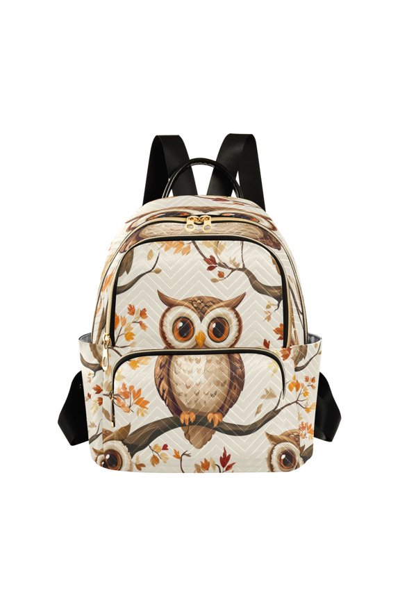 Quilted Backpack Fashion Backpack 11.41 * 6.1 * 14.17 Inch Women's Fashion Backpack Picnic Shopping Travel Out Sports backpack Big-eyed Owl