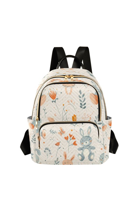 Quilted Backpack Fashion Backpack 11.41 * 6.1 * 14.17 Inch Women's Fashion Backpack Picnic Shopping Travel Out Sports backpack Cartoon Rabbit