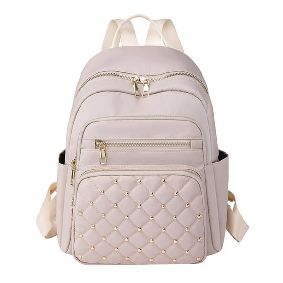 Quilted Backpack for Women Girl Laptop Bag Lightweight Casual Travel Bag Fashion Top Handle Daypack