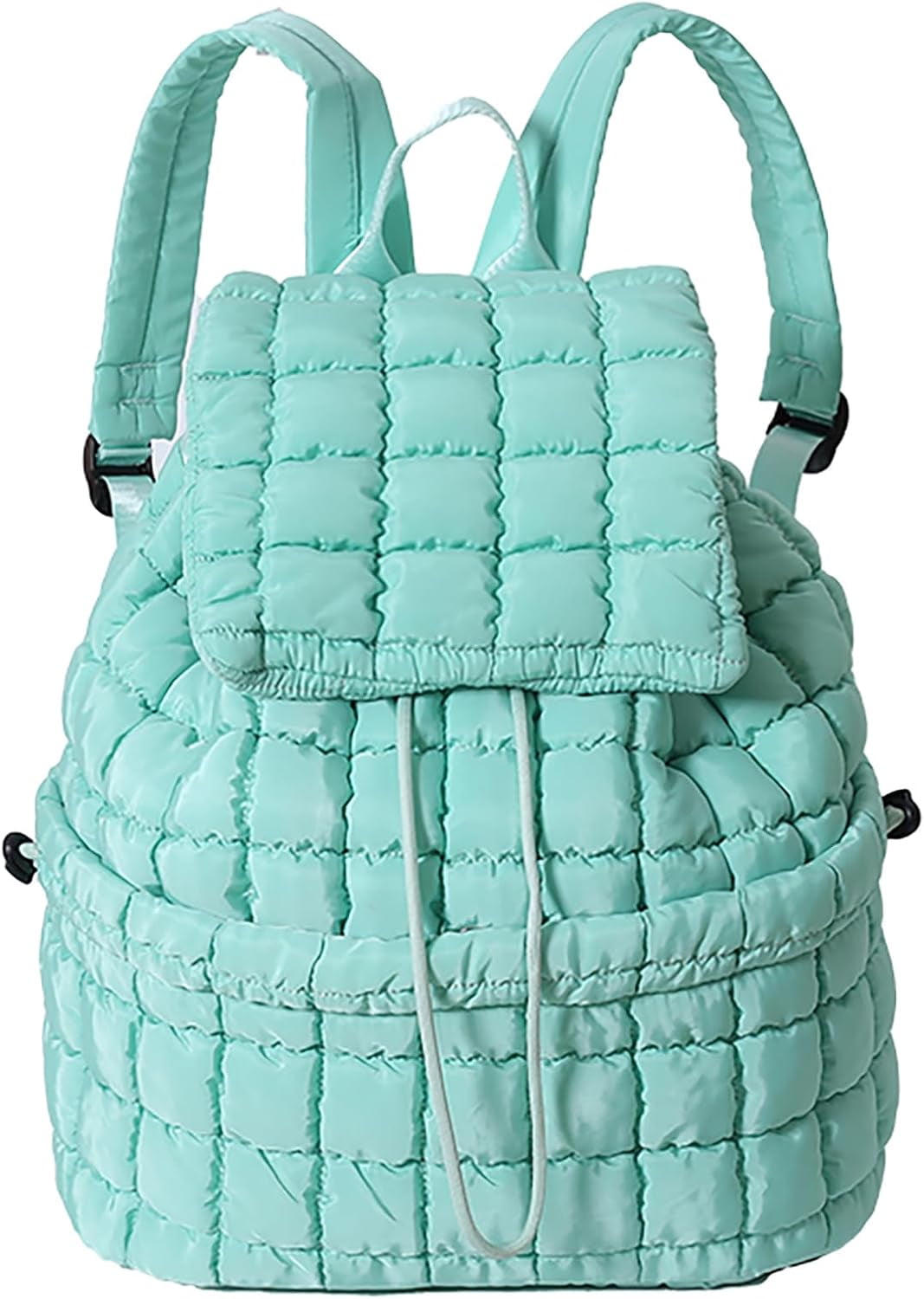 Quilted Backpack for Women Lightweight Puffer Drawstring  display picture 3