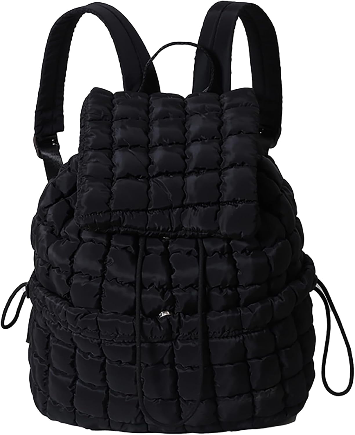 Quilted Backpack for Women Lightweight Puffer Drawstring 