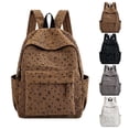 thumbnail image 1 of Quilted Backpack with Flap Closure Lightweight Water Resistant Casual School Daypack for Age 6t 8t 10t, 12th 14th, 1 of 5