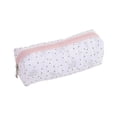 thumbnail image 1 of Quilted Bow Pencil Pouch for s, Soft Fabric Pen Case with Zipper, Holds 30 Pencils, Ideal for Office Desk or Travel, 1 of 7