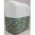 thumbnail image 1 of Quilted Brown & Teal Paisley Cover Compatible with Farberware 4.7qt Stand Mixer by Penny's Needful Things (White), 1 of 2