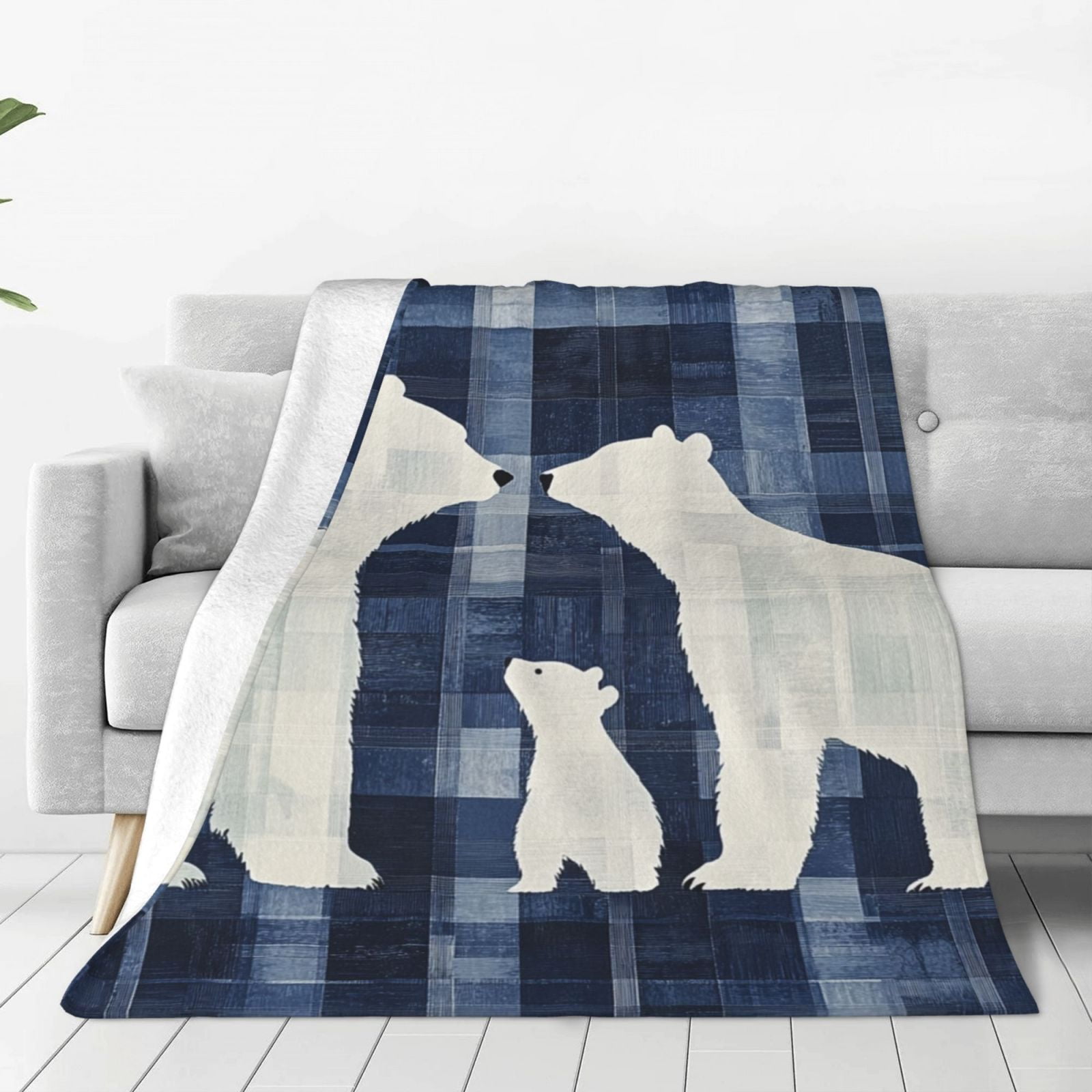 Quilted Cabin Throw Blanket for Couch Offspring Lodge Themed Quilt