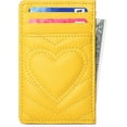 thumbnail image 1 of Quilted  Card Holder - Slim Front Pocket Wallet for Women & Teen Girls -  Ideas for  12,13,14,15,16,17,18+ Year Old Girl - Birthday Gifts and Trendy Stuff for Teenage Girls, 1 of 7
