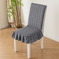 thumbnail image 1 of Quilted Chair Cushion with Backrest and Ties, Thick Padded Full-Cover Seat Pad for Dining Chair, Office Chair or Computer Chair (90x45cm), 1 of 6