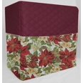 thumbnail image 1 of Quilted Christmas Poinsettia Bread Machine Cover by Penny's Needful Things (Burgundy), 1 of 1