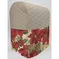 thumbnail image 1 of Quilted Christmas Poinsettia Cover Compatible with Cuisinart 5.5qt Precision Master Stand Mixer by Penny's Needful Things (Cream), 1 of 1