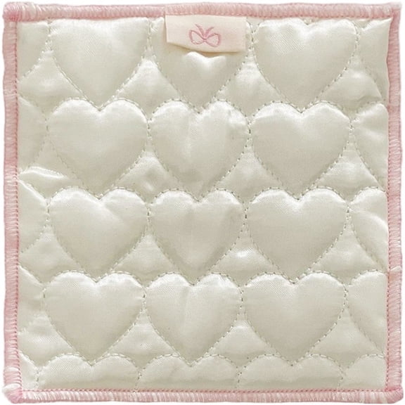 Quilted Coasters Cotton Square Heat Pad Quilted Coasters Heat Mat for Glass Cups Home Table Decoration Kitchen Utensils