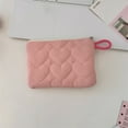thumbnail image 1 of Quilted Coin Purse & Makeup Bag - Mini Portable Storage Pouch for Cosmetics & Small Items - Lightweight Travel Organizer with Zipper Closure, 1 of 8