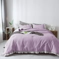 thumbnail image 1 of Quilted Comforter Set with Ruffled Trim Edge, 1 of 16