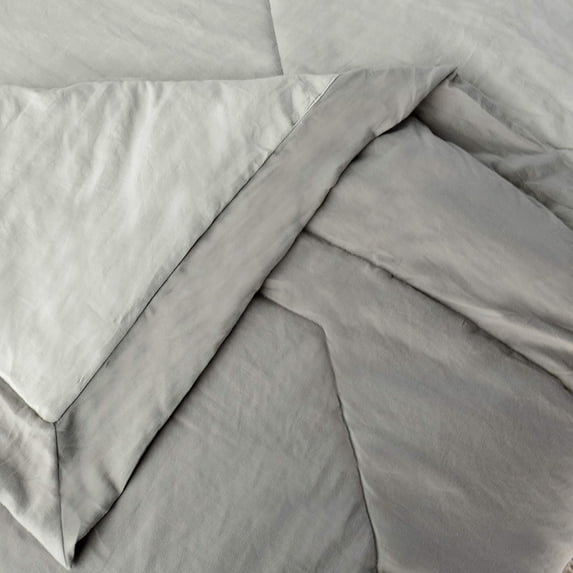 Quilted Comforter Set with Ruffled Trim Edge