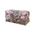thumbnail image 1 of Quilted Cosmetic Bag, Exquisite Pattern Toiletry Pouch Travel Makeup Organizer Portable Beauty Storage Case for Women Daily Essentials Vanity Bag, 1 of 5