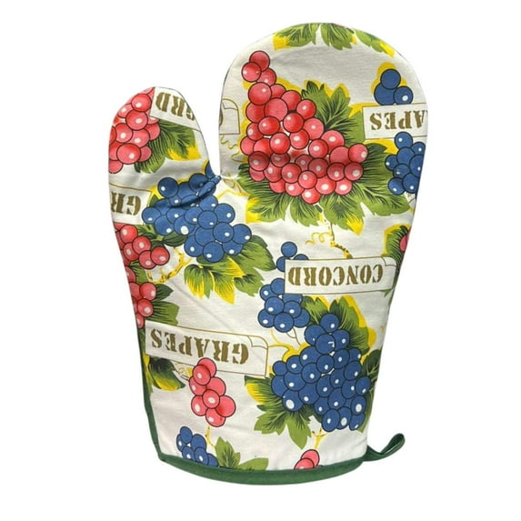 Quilted Cotton Solid Oven Mitt – Heat-Resistant Protection: 1CT