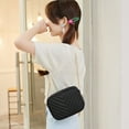 thumbnail image 1 of Quilted Crossbody Bag for Women Chevron Shoulder Purse with Gold Chain Strap Small Camera Handbag, 1 of 8