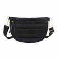 thumbnail image 1 of Quilted Crossbody Bags for Women Puffer Fanny Pack Sling Bag Puffy Chest Belt Bum Waist Crossbody Purse Bags Quilted Shoulder Bag for Women, 1 of 4