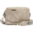 thumbnail image 1 of Quilted Crossbody Bags for Women Triple Zip Leather Purses Small Crossbody Shoulder Handbags with Guitar Strap, 1 of 6