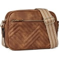 thumbnail image 1 of Quilted Crossbody Bags for Women Vegan Leather Purses Small Shoulder Handbags with Wide Strap, 1 of 8