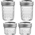thumbnail image 1 of Quilted Crystal Jelly Regular Mouth Mason Jars - (4 Pack) - 2 - Ball 8-Ounce and 2 - Ball 4-Ounce Quilted Crystal Jelly, 1 of 5