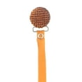 thumbnail image 1 of Quilted Crystal Pacifier Clip with Solid Ribbon, Earthy Colors, 1 of 4