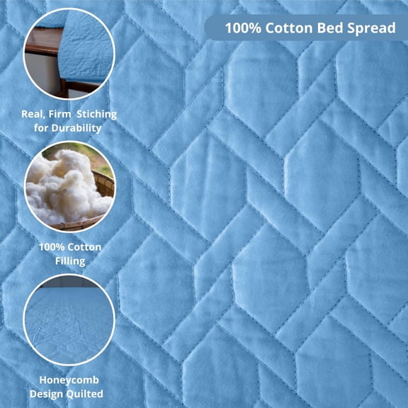 Quilted Cushion Cover 16"x16" (Set of 2)