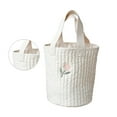 thumbnail image 1 of Quilted Diaper Bag Embroidery Tote Bag Large Capacity Bag Cotton Handbag, 1 of 21