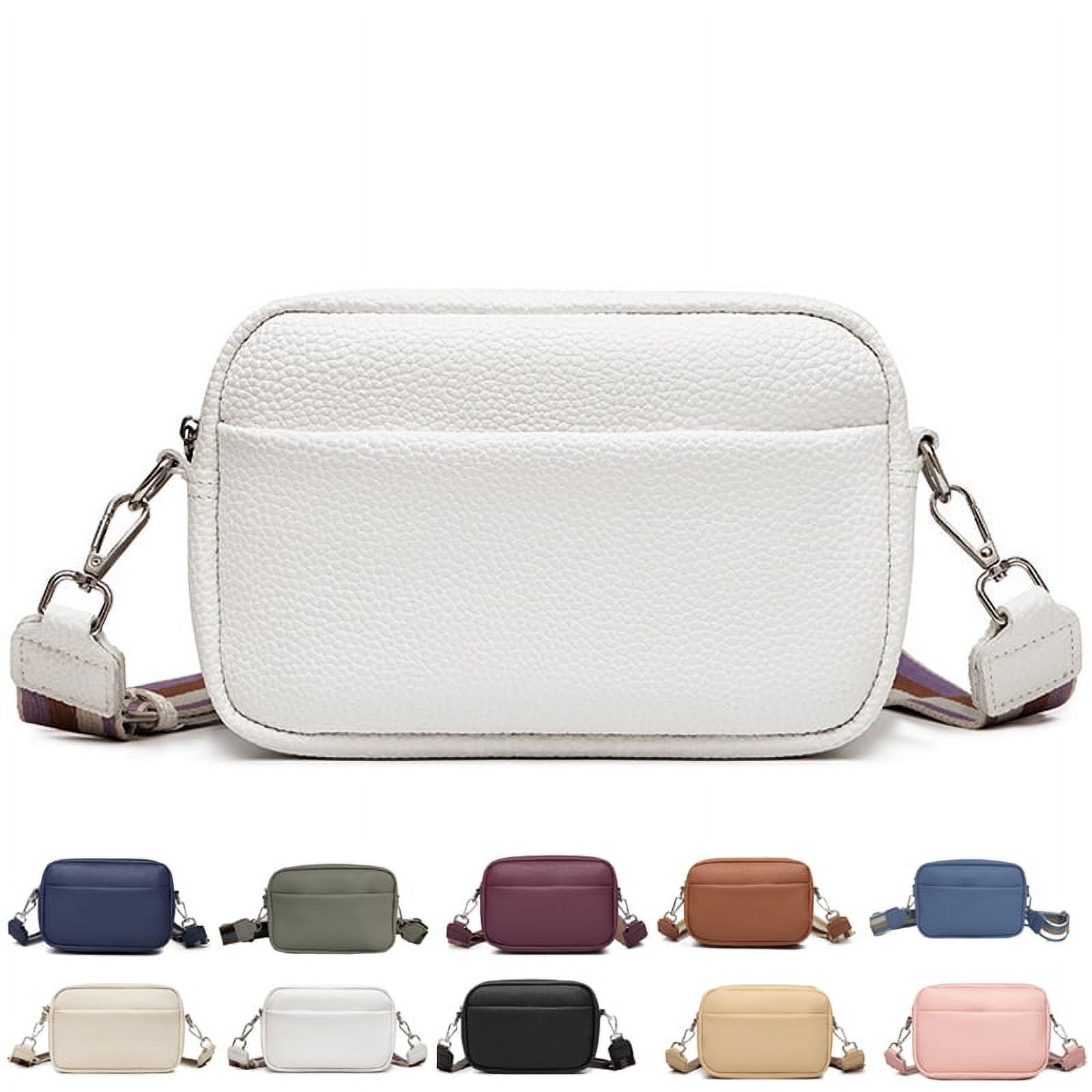 Buy Double Compartment Large Flap Over Crossbody Bag White at Amazon.in