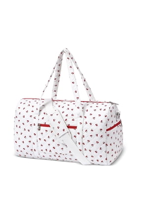 Quilted Duffel Bag A-Cherry Travel Gym Weekend Organizer