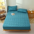 thumbnail image 1 of Quilted Fitted Sheet Mattress Protector Deep Pocket 120X200Cm Soft Breathable Microfiber Non Slip Elastic Bed Cover All Season Washable Mattress Pad For Home Hotel Dorm Use Comfortable Fit, 1 of 7
