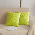 thumbnail image 1 of Quilted Floral Throw Pillow Covers 26 x 26 Inch (Set of 2, Lime), 1 of 7